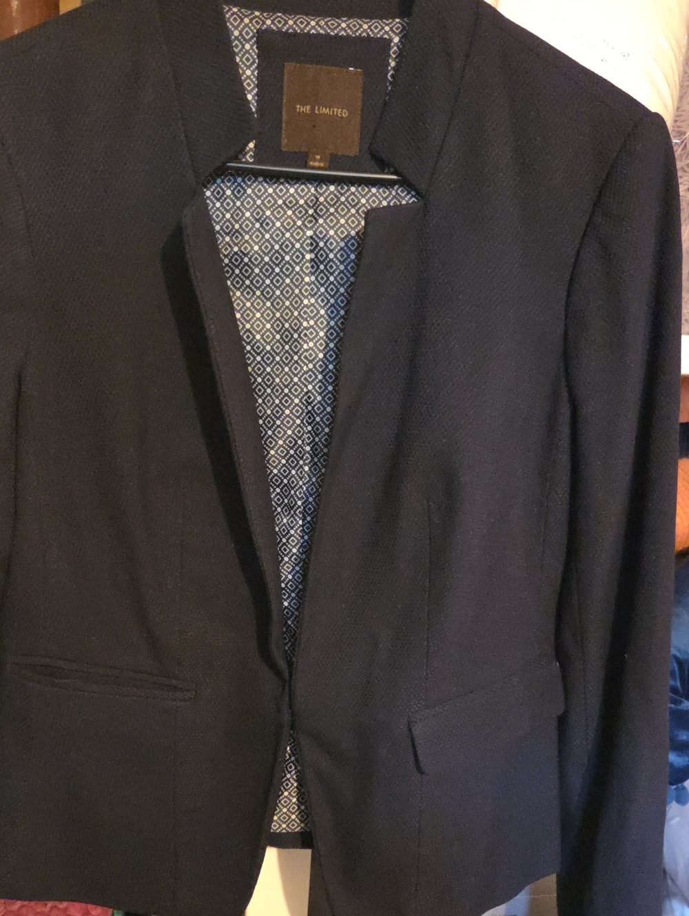 The Limited Women's Black Blazer with Gold-Tone Buttons